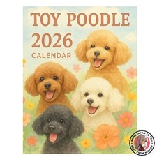 NEW 2026 Toy Poodle Double-Page Art Calendar Japanese Edition : Perfect for toy