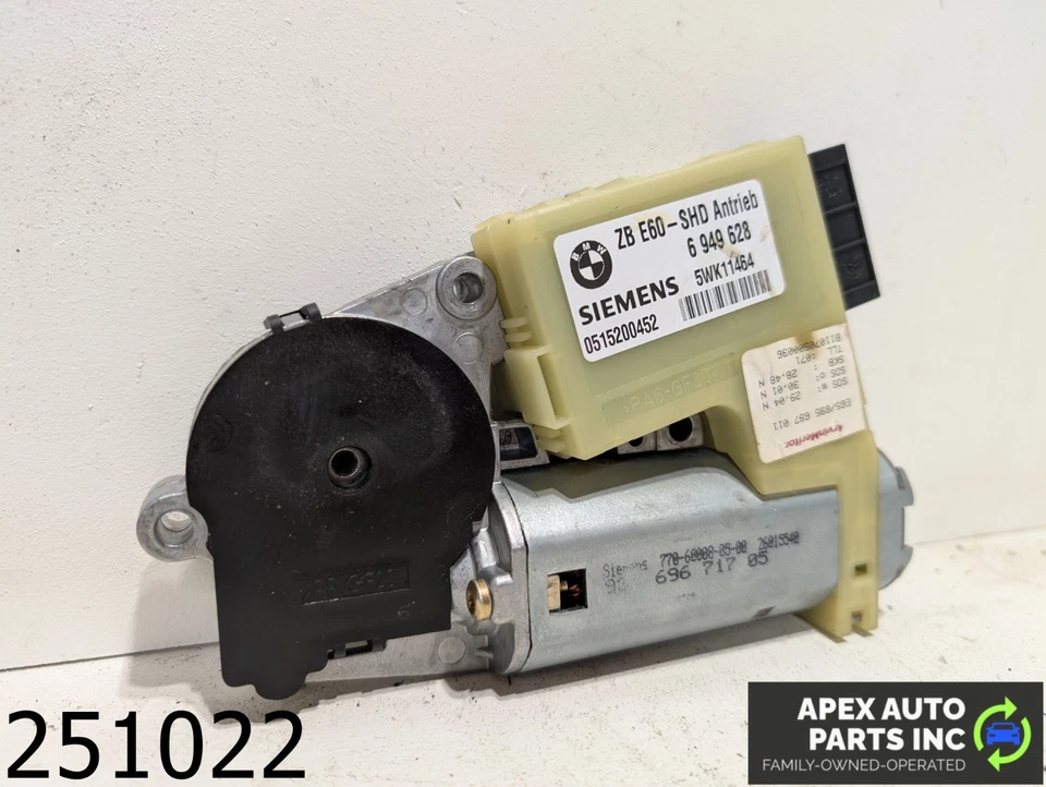 BMW 745i 2005 fabricante de equipos originales 4,4 L techo corredizo eléctrico motor eléctrico Foto 2 de 4