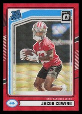 2024 Donruss Optic Rated Rookie Preview Red Wave #378 Jacob Cowing 49ers
