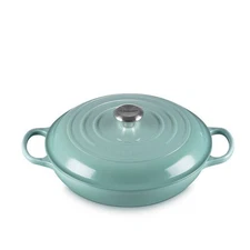 Le Creuset Enameled Cast Iron Signature Braiser, Sage