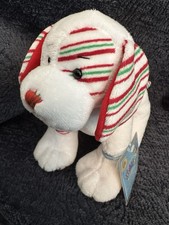 Webkinz Peppermint Puppy, New with sealed tag, HM467, Red Green Candy Cane Dog