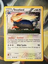 *VINTAGE* Pokemon TCG Stoutland 122/149 Holo Boundaries Crossed Black White MP