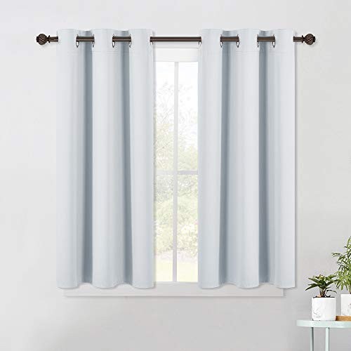 Room Darkening Draperies Curtains 42"W x 45"L (Pack of 2) Greyish White - Picture 2 of 7