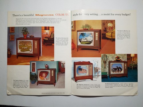 Vintage Magnavox Color TV Brochure - Picture 7 of 8