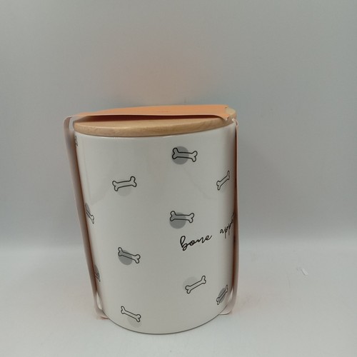 Bone Appetite Treat Jar, Ceramic and Wood Pet Treat Canister,...............256 - Bild 10 von 10