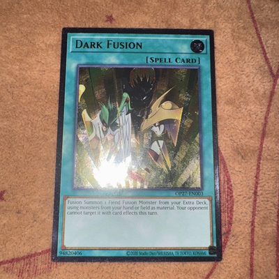 #ad #ad 🔥 YUGIOH Dark Fusion OP27 EN003 ULTIMATE RARE NEAR MINT OTS #1 $19.99