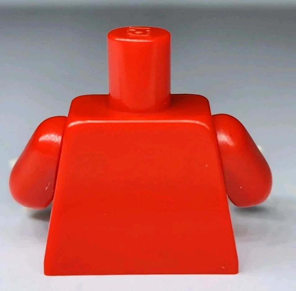 NEW LEGO® Minifigure Torso Octan Logo Racing Suit with White Hands Part - Image 2 of 2