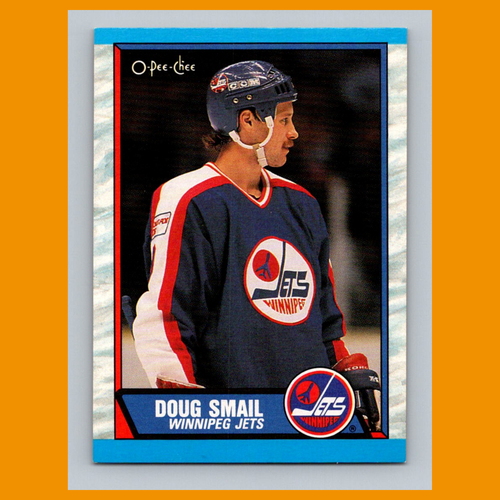 Tarjeta de hockey Doug Smail #294 1989 O-Pee-Chee Winnipeg Jets NHL CASI NUEVA - Imagen 1 de 3