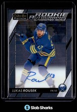 2024 O-PEE-CHEE PLATINUM #R-LR LUKAS ROUSEK 2023-24 UPDATE ROOKIE AUTO