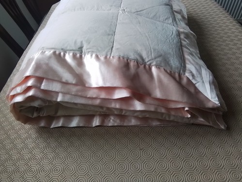 King Northern Nights QVC Baumwolle Satin Besatz leichte Daunendecke Blush Pink - Bild 8 von 13