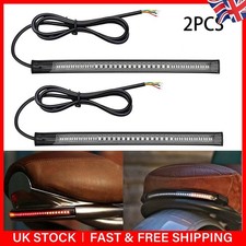 2xFlexible Motorcycle LED Strip 48LED Brake Stop Turn Signals Running Tail Light