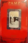 2023 PAMP Swiss 10g .999 Silver Bar Rabbit Lunar Calendar Series Assay Card