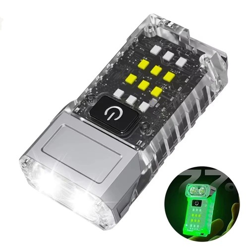 MINI USB Linterna LED Recargable Portátil Imán de Cola Linterna Súper Brillante - Imagen 10 de 14