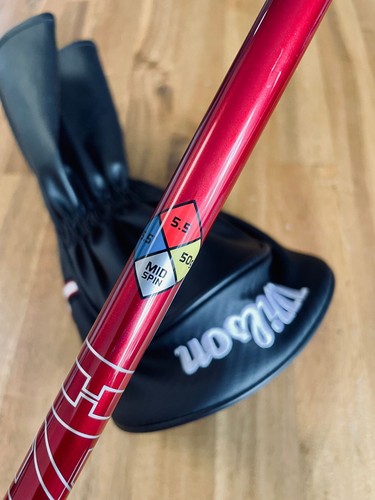 *NEW* Wilson DynaPower 13* Driver- HZRDUS Smoke Red 5.5R 50g Shaft- No Head Cove - Picture 7 of 8