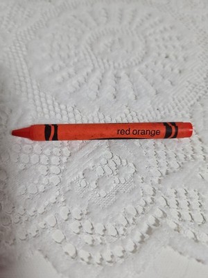 Red Orange Used Crayola Crayon Binney & Smith Made in USA