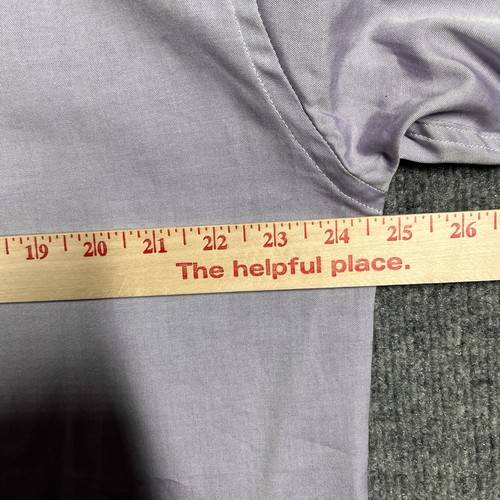 VINTAGE Gitman Bros Oxford Hemd Herren 16,5 lila Lavendel Popover Pullover USA - Bild 11 von 12