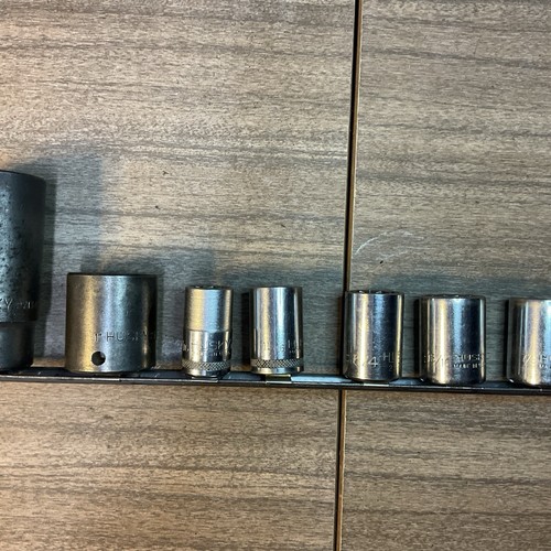 Vintage Husky 7PC 1/2" Dr 6 & 12PT Socket Set Impact & Shallow 9/16” - 1-1/16” - Picture 1 of 8