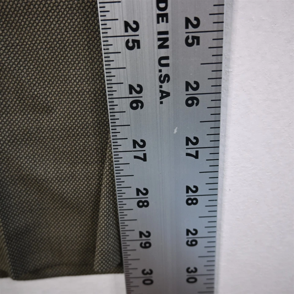 Pantalones para hombre Linea Naturale 34x30 marrón verde oliva ojo de pájaro 100 % lana Italia Foto 4 de 4