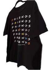 Friends The Television Series Black Graphic T-Shirt Television XL
