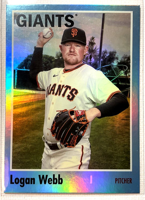Logan Webb 2024 Topps Archives Blue Foil 16/25  San Francisco Giants #135