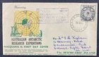 1954 AAT Antarctic Expeditions Macquarie Is WIDE WORLD FDC + Cinderella Sheet
