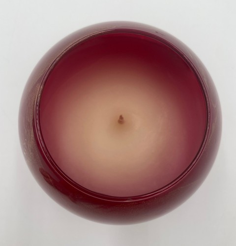 Northern Lights Esque Scented Globe Candle Red & Gold 4" NEW! - Picture 2 of 9