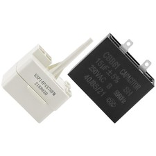 Refrigerator Compressor Start Relay and Capacitor W10613606 Compatible for Wh...