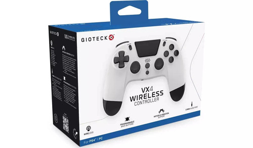 Gioteck VX4 PS4 Wireless Controller - White - Picture 4 of 6