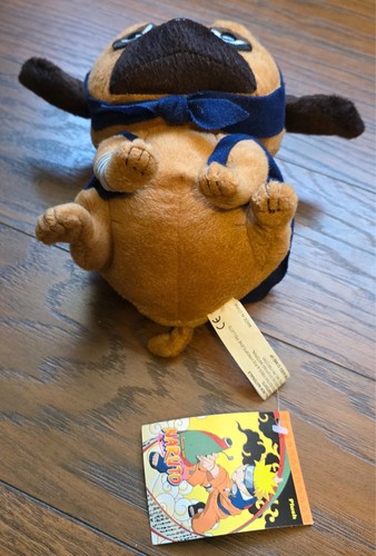 Naruto Dog Pakkun Ninken Pug Plush 6” Stuffed Toy Great Eastern (w/tags, 2002) - Picture 3 of 9