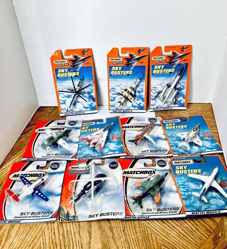 Matchbox Vintage Sky Busters Commercial/Military Die Cast Planes Lot(13) Neu