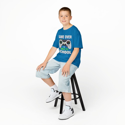 Game Over Back to School Kids T-Shirt | Cool Gamer Tee | Fun Gift Idea - Picture 18 of 39