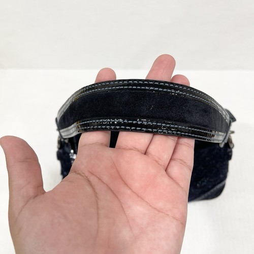 Coach Handtasche Soho Tweed Wolle Schnalle Motiv blau geblümt - Bild 6 von 8