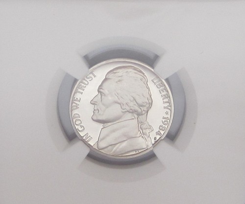1984-S JEFFERSON NICKEL NGC PF70 ULTRA CAMEO = RARE & SCARCE w/ Book $650! - Picture 3 of 10