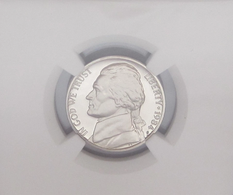 1984-S JEFFERSON NICKEL NGC PF70 ULTRA CAMEO = RARE & SCARCE w/ Book $650! - Image 3 of 4