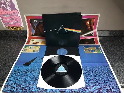 LP VINYL PINK FLOYD DARK SIDE OF THE MOON SHVL 804 UK 1ST PRESS COMPLETE EX+/EX-