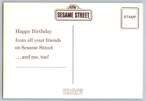 #5394c Sesame Street Bert FDC Maxi Card w/Pictorial Cancel - Picture 2 of 2