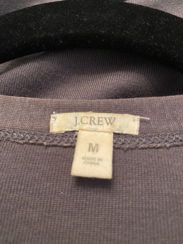 J.Crew Women's Medium Ruffle Cardigan Gray Sweater Lightweight - Picture 3 of 5