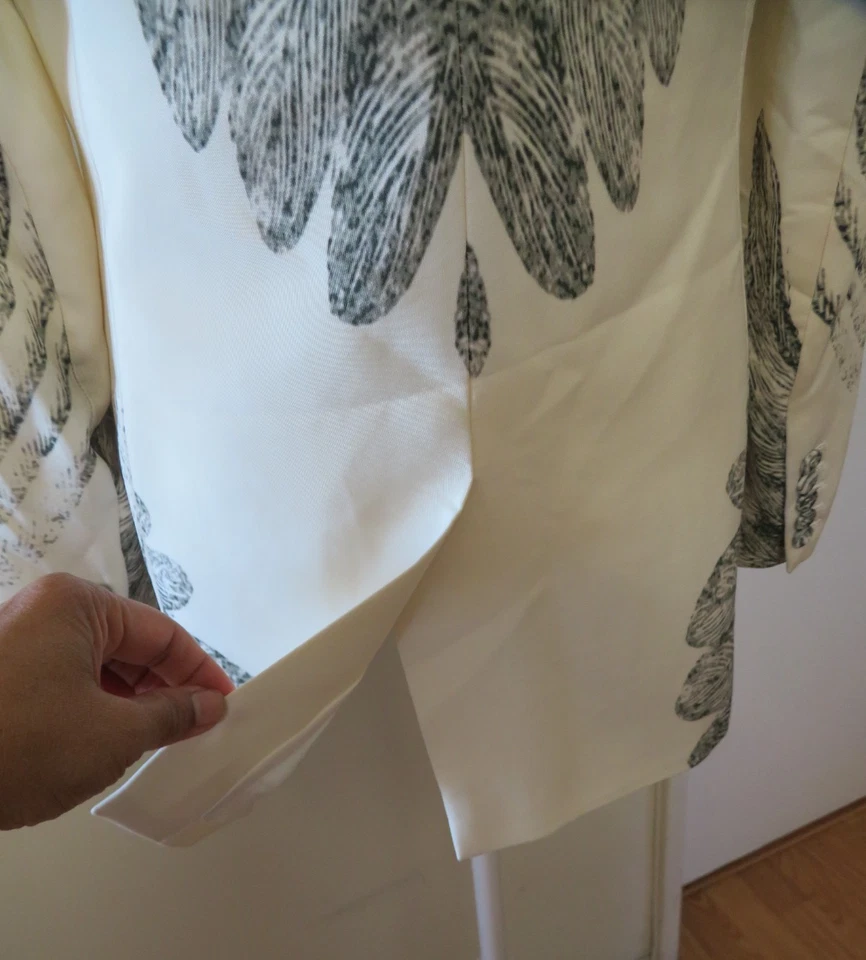 CHAQUETA BLAZER ESMOQUIN DE SEDA ALTA HIPPIE, TALLA 4 Foto 4 de 4