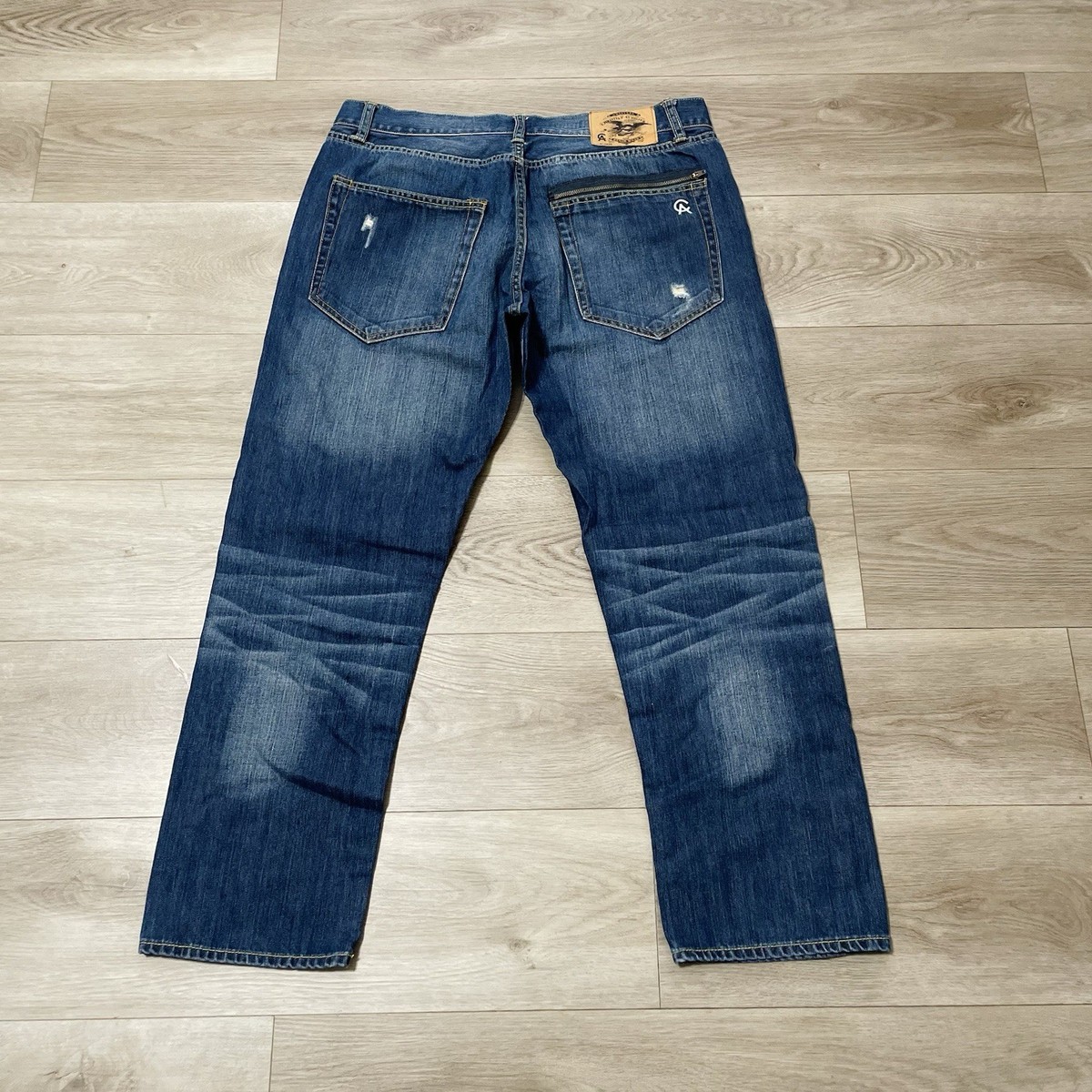 Christian Audigier デニム Christian Audigier Men's Denim Jeans Sz 36x30 Distressed
