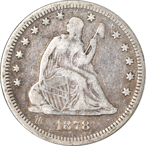 1878-P Seated Liberty Quarter