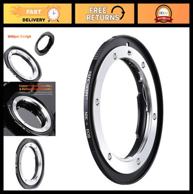 NIK to EOS Lens Adapter - Manual Mount for Nikon F/AI to Canon EF EF-S Cameras