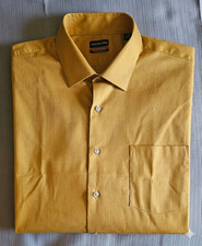 NWT Van Heusen Everyday Defense Dress Shirt Mens XL 17-17.5 32-33 Fitted Gold