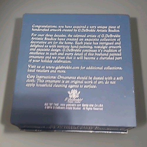 G. DeBrekht Artisic Studio "Santa Arrival" Guirnalda Vidrio Adorno En Caja - Imagen 6 de 8