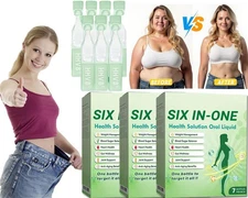 6-in-1 SIX-in-ONE Health Solution Oral Liquid, Advanced Body Care Liquids Drops