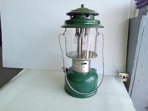 COLEMAN CAMPING LANTERN 220 J FUEL DBL DUAL MANTLE NO BOX 1976 NICE - Picture 6 of 15