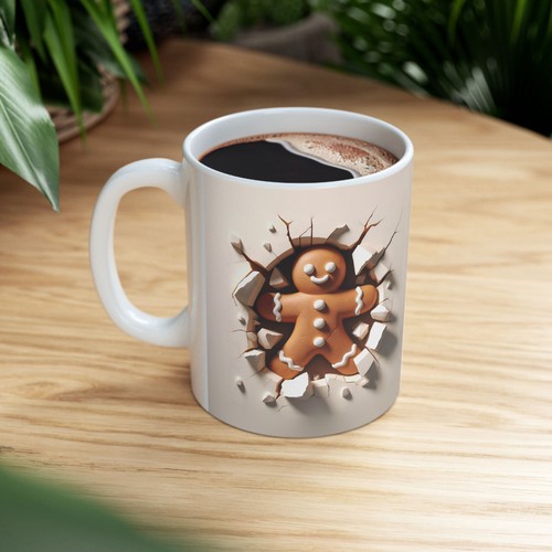 Lebkuchenbecher, lustige Weihnachten Kaffeetasse, Weihnachtsgeschenk für Bäcker, 11oz, - Bild 9 von 11