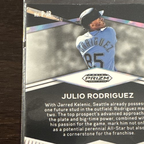 2021 Panini Prizm Draft Picks - Prospects Silver Prizm #P-JR Julio Rodriguez (RC - Picture 4 of 5