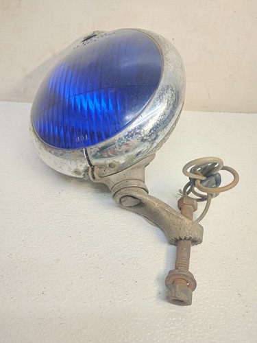Foco/luz vintage Unity S-3 con soporte - azul cobalto - raro - Imagen 6 de 10