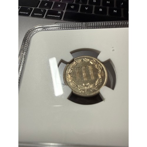 1886 Three Cent Nickel Proof US 3CN Proof Coin NGC PF64 - Picture 4 of 7