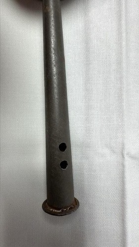 Antique 1800's Metal Baby Rattle- "Good For a Child" 6" Long- Makes Sound- - Picture 5 of 8